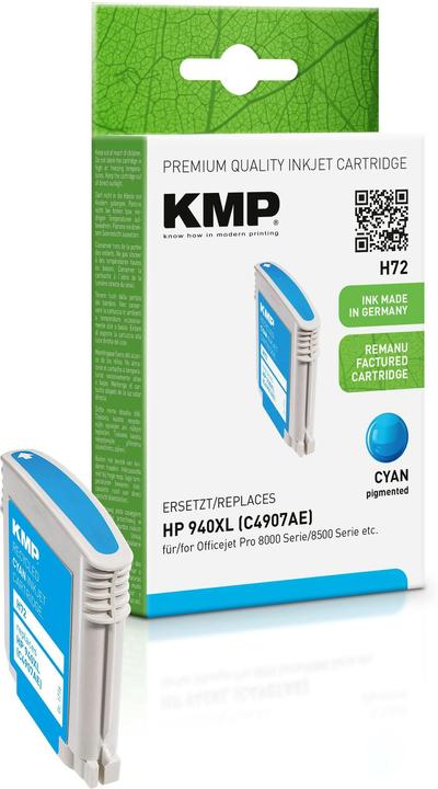 Actual product image KMP Tinte replaces HP940XL (C4907AE) (C)