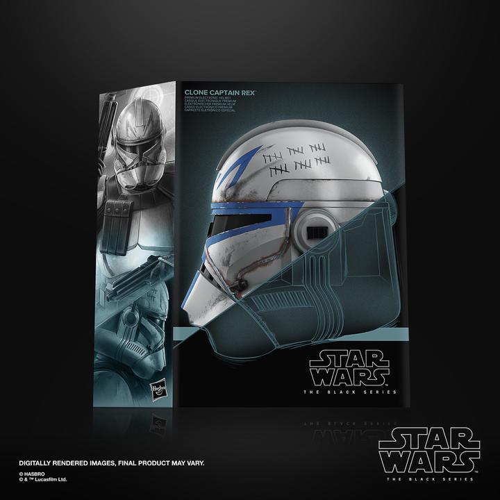 Produktbild Hasbro Star Wars The Black Series elektronischer Klon Captain Rex Premium Helm, Rollenspielartikel zu Star