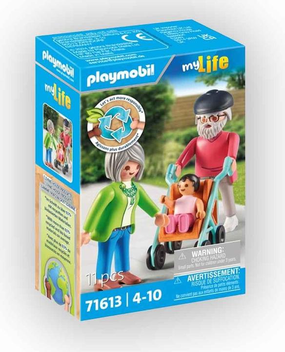 Produktbild Playmobil Grosseltern mit Baby (71613, Playmobil My Life)