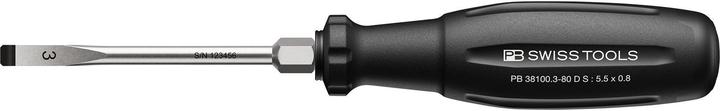 Actual product image PB Swiss Tools Schlitz-Schraubenzieher PB 38100 SwissGrip Evo Gr. 3 80 mm D S (Port)