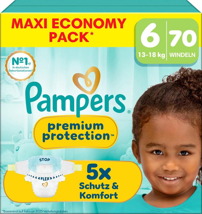 Productafbeelding Pampers Premium Protection (Gr. 6, Halfjaarlijks pakket, 70 Pcs.)