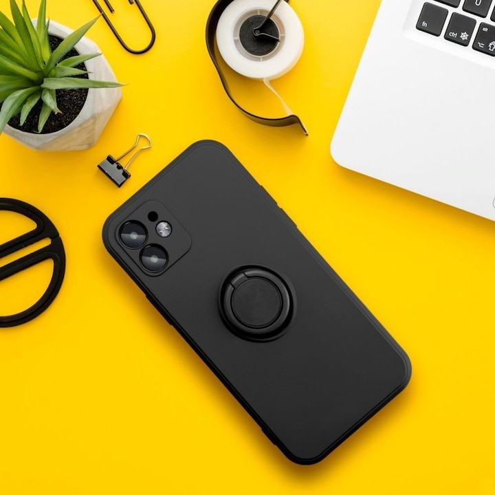 Produktbild OEM Rückwandabdeckung SILICONE RING Hülle für XIAOMI Redmi Note 12 Pro 5G schwarz (Xiaomi Redmi Note 12 Pro 5G)