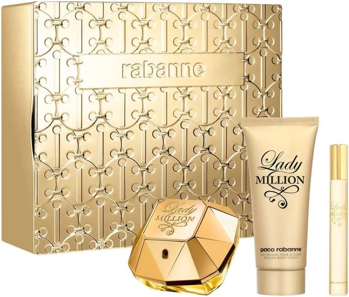 Produktbild Paco Rabanne SET Lady Million EDP spray 80ml + EDP 10ml + BODY LOTION 100ml (Parfum Set)