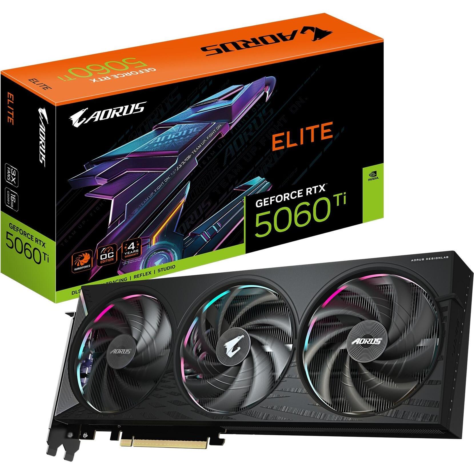 Gigabyte AORUS GeForce RTX 5060 Ti Elite (16 GB), Grafikkarte