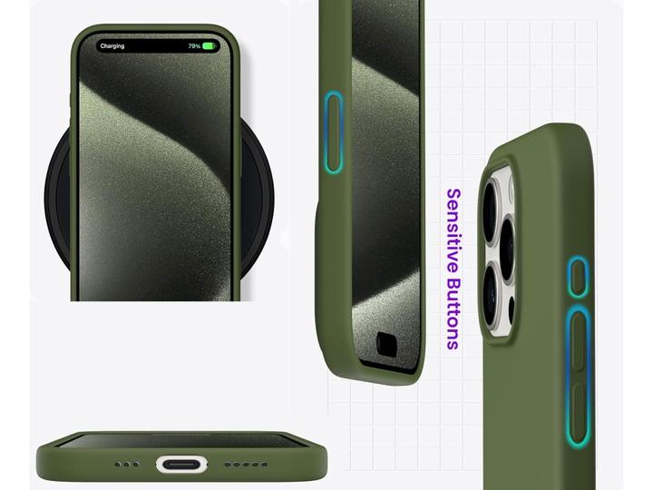 Produktbild Screenguard Apple iPhone 15 Pro Liquid Silicone Case Hülle (Apple iPhone 15 Pro)