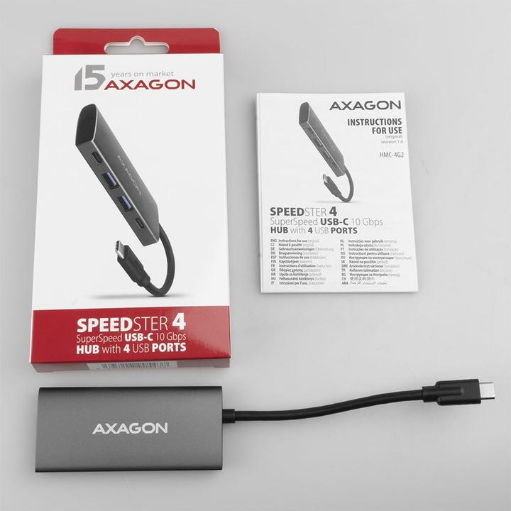 Actual product image Axagon HMC-4G2 (USB-C, 4 ports)