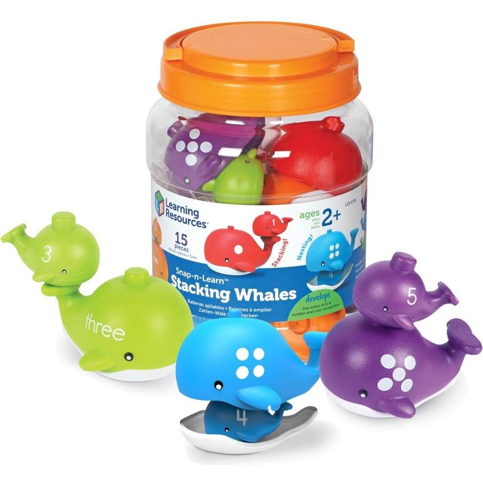 Learning Resources Figuren zum Erlernen des Zählens und Erlernens der Farben Wale (Englisch) (415970)