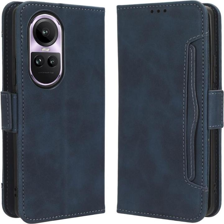 Cover-Discount Oppo Reno 10 / 10 Pro - Custodia con slot per carte di credito blu (OPPO Reno 10, Oppo Reno 10 Pro)