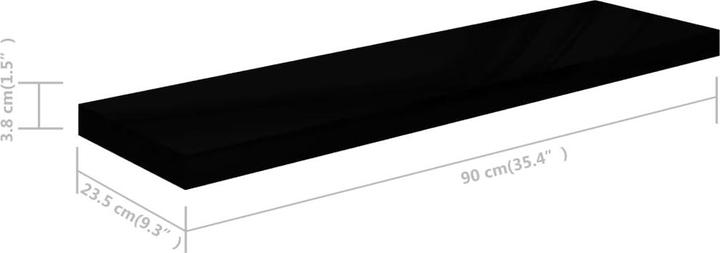 Actual product image vidaXL Wandregal (23.50 x 90 x 4 cm)