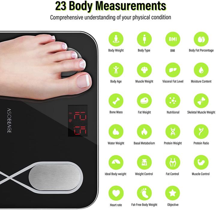 Actual product image Asobeage Body fat scale (180 kg)