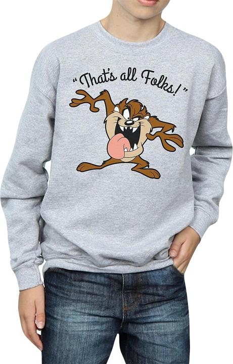 Produktbild Looney Tunes Jungen That's All Folks Tasmanischer Teufel Sweatshirt (128)