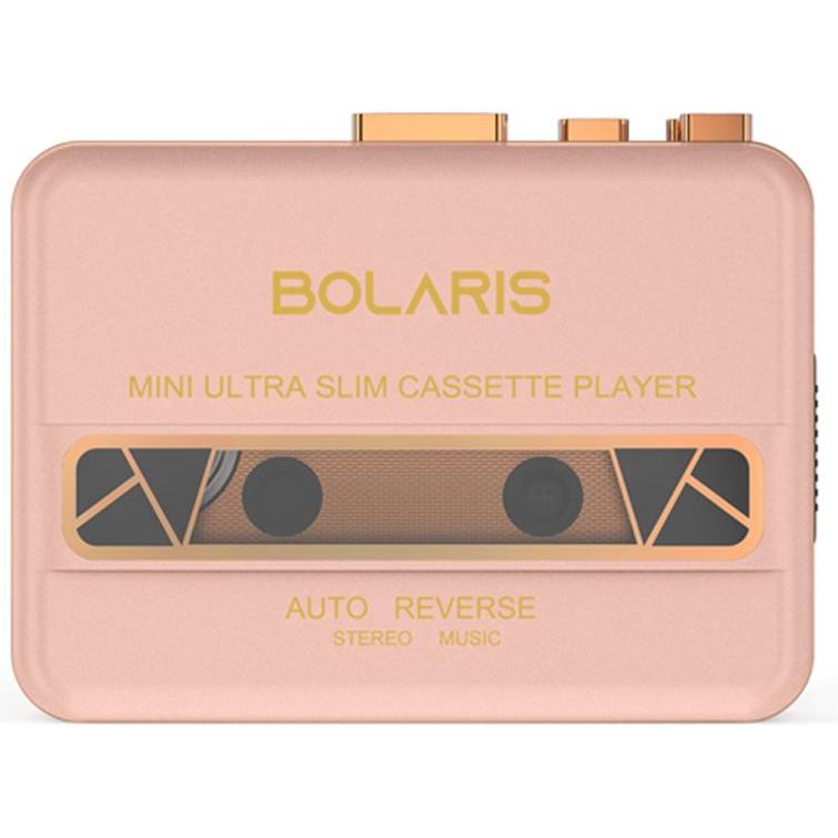 Bolaris Baladeur Cassettes Auto-Reverse Modell Kobe, MP3 Player + Portable Audiogeräte, Rosa