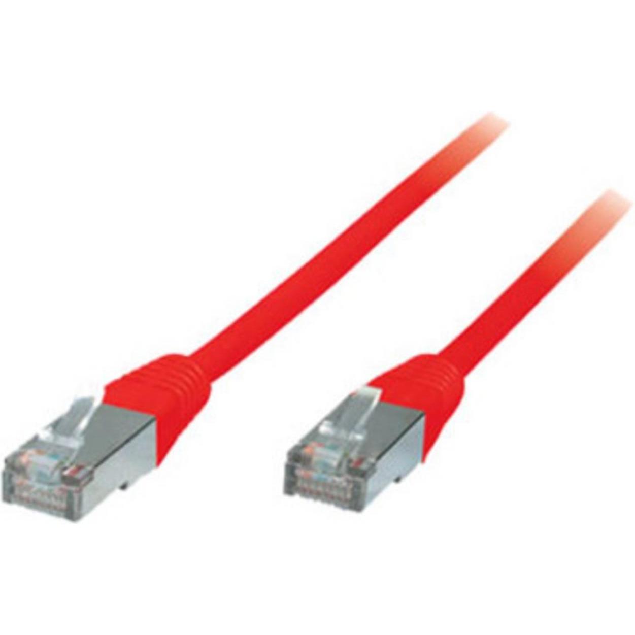 Shiverpeaks -BASIC-S--Patchkabel, cat. 5e, F/UTP, rot, 1,0m (F/UTP, CAT5e, 1 m), Netzwerkkabel