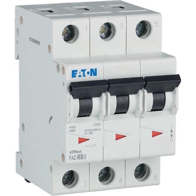 Eaton, Schutzschalter, MOE FAZ-K6/3 Leitungsschutzschalter 6A