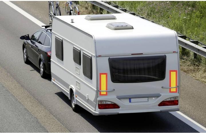Actual product image IWH ECE 70 097607 Warning strips orange (fluorescent), yellow (reflective) 1 S