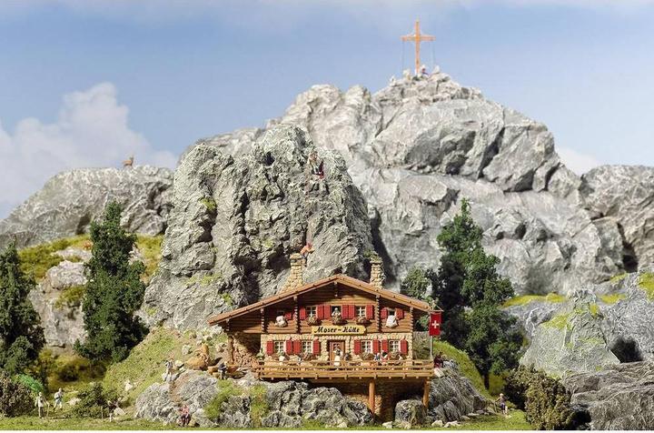 Actual product image Faller 130329 H0 High mountain hut Mos