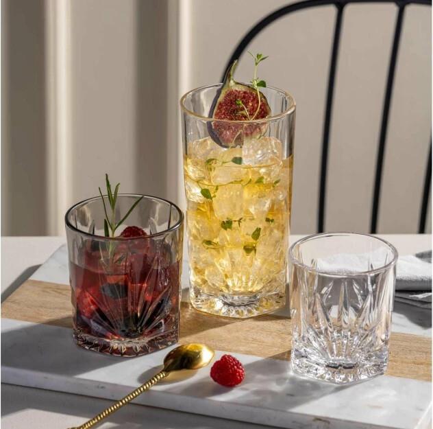 Produktbild Leonardo Whiskyglas Capri 330 ml, 4 Stück, Grau (3.30 dl, 4 x, Whiskygläser)