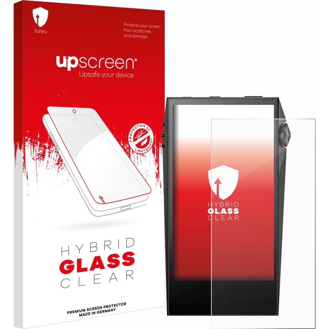 upscreen Schutzglas Schutzfolie Displayschutz Display Schutz Glas Folie klar, MP3 + Media-Player Zubehör