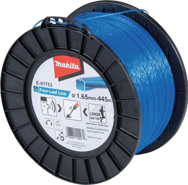 Actual product image Makita Mowing thread Four Leaf 1.65 mm x 445 m (Weed whacker, Trimmer line + line spool)