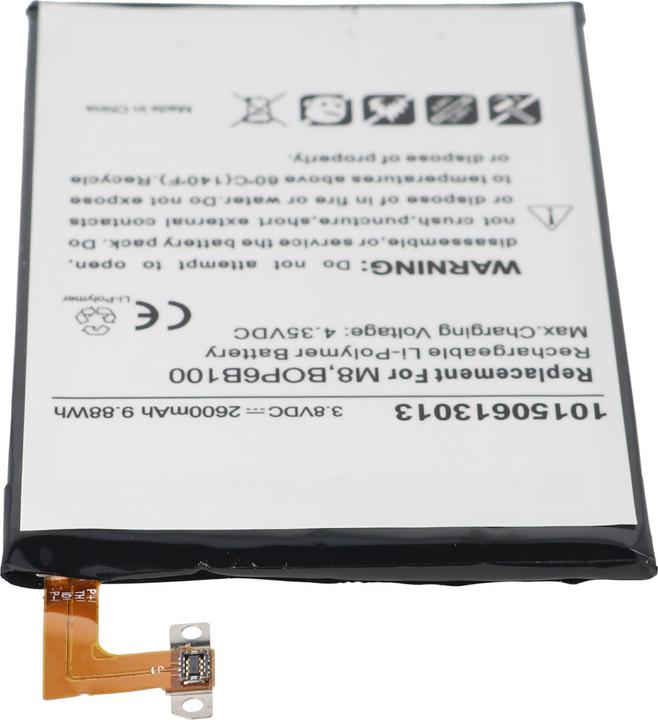 Actual product image AccuCell Akku HTC One M8, 35H00214-00M, 35H00214-01M, B0P6B100, BOP6B100, M8S