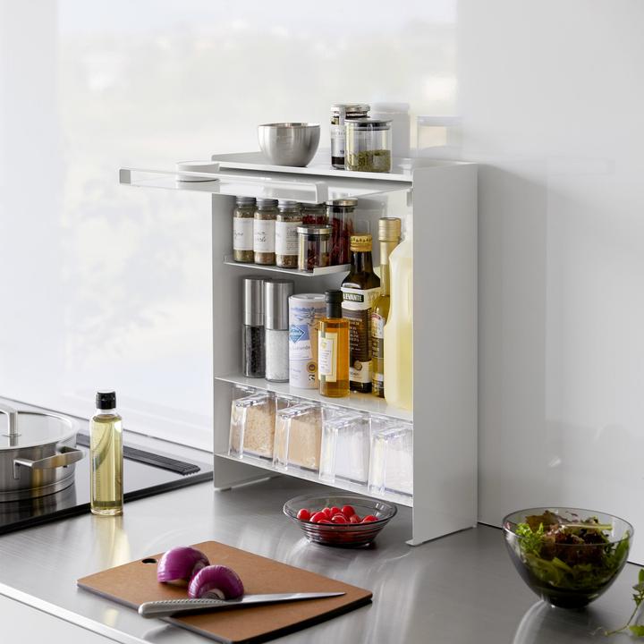 Actual product image Yamazaki 3-tier TOWER spice rack