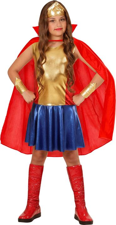 Produktbild Widmann WONDER GIRL (Kleid, Stirnband, Armbänder), 164 cm / 14-16 Years (164)