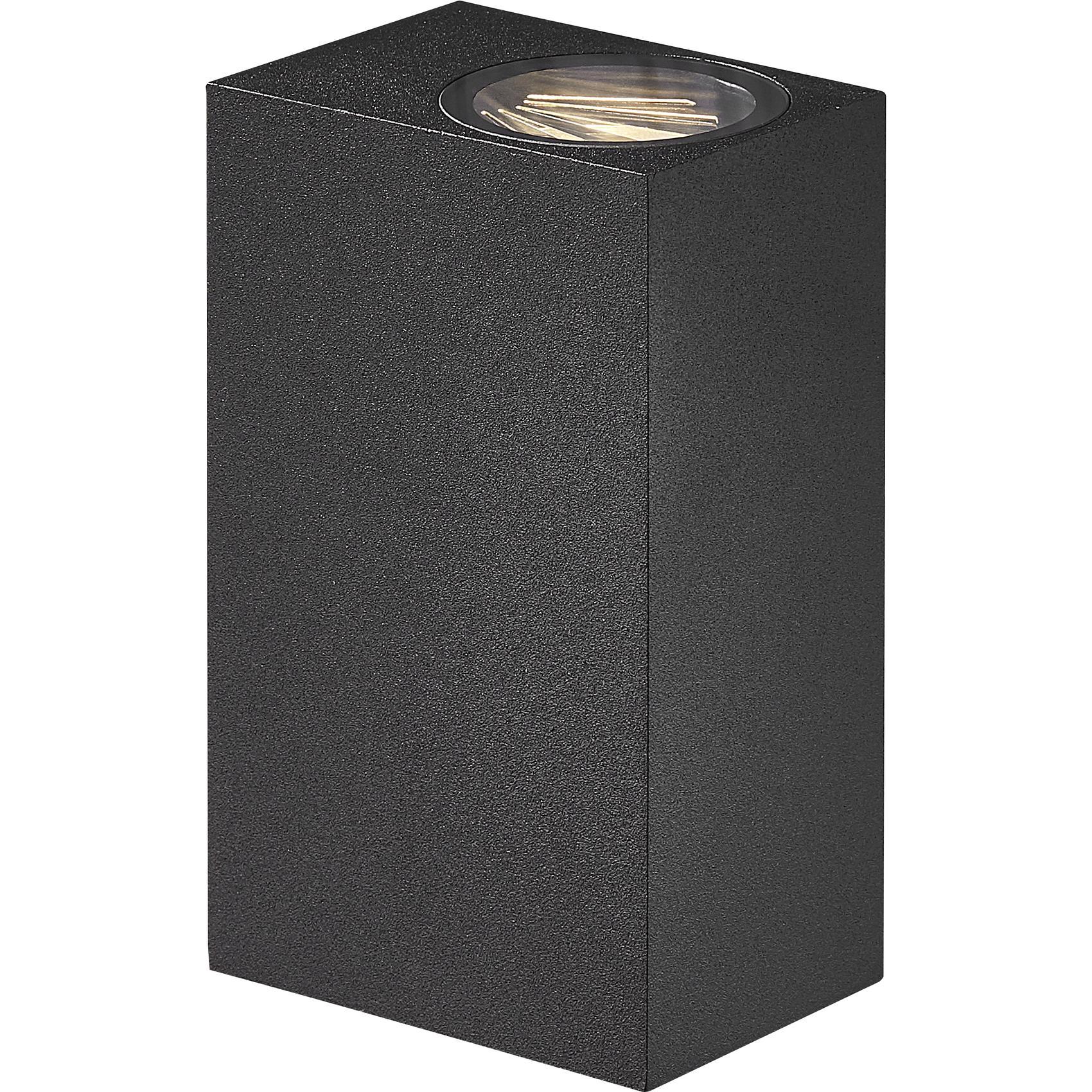Nordlux, Gartenbeleuchtung, Asbol Kubi, Wandleuchte, Schwarz (150 lm, IP44)