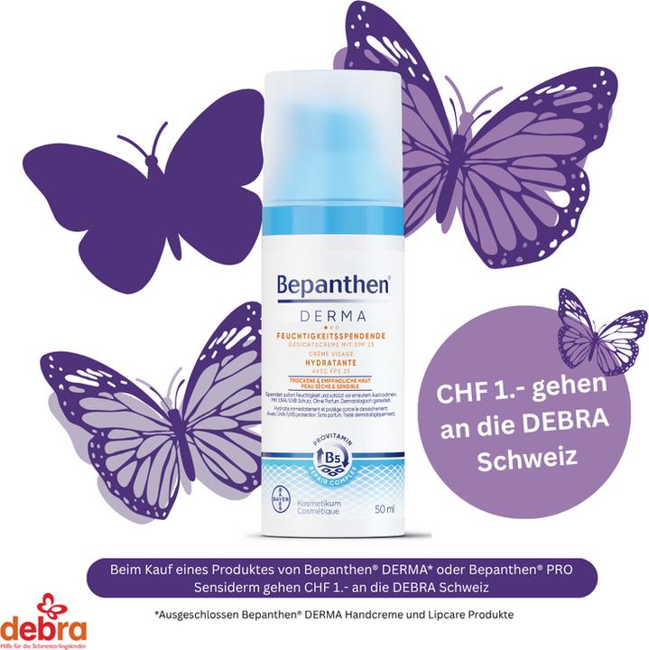 Bepanthen Derma Feuchtigkeitsspendende Gesichtscreme mit SPF 25 (50 ml, 24h Creme, SPF 25)