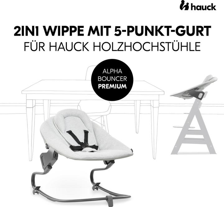 Produktbild Hauck Alpha Bouncer Premium Light Grey