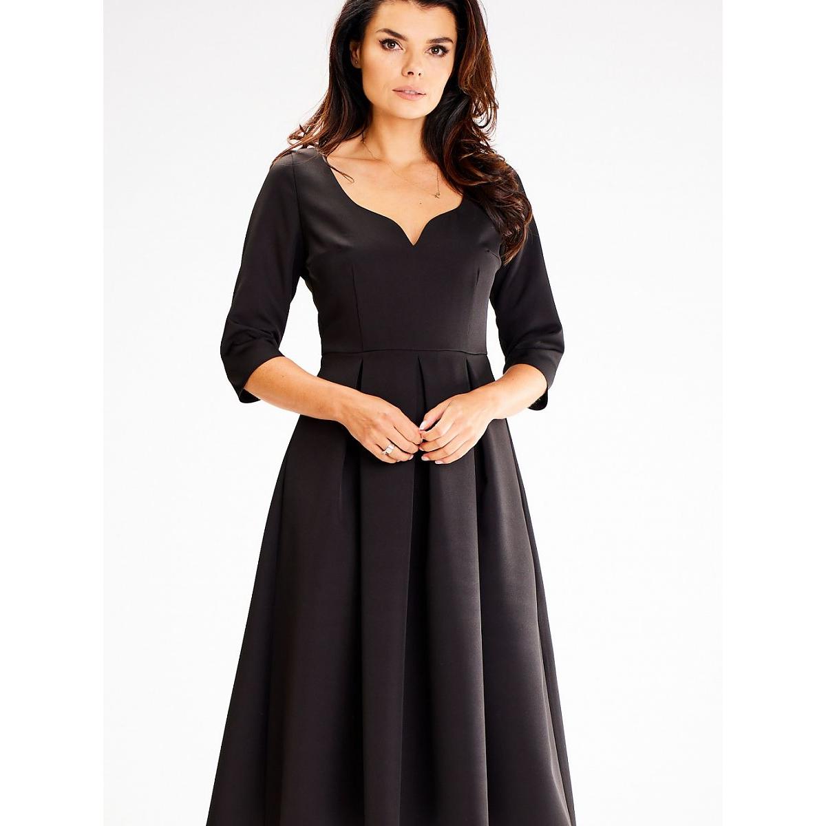 Awama, Damen, Kleider, Alltagskleid, Schwarz, (XL)