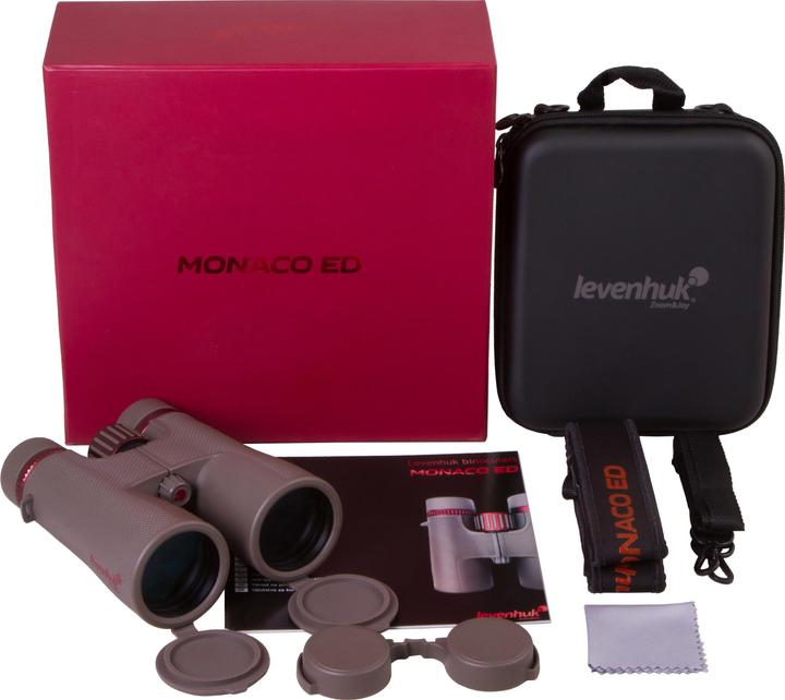 Immagine prodotto Levenhuk Binocolo Monaco ED Roof Grey (12 x, 50 mm)