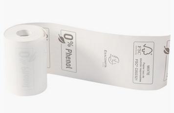 Actual product image Exacompta Receipt Roll 55g, 57x40mm-18m - White - New