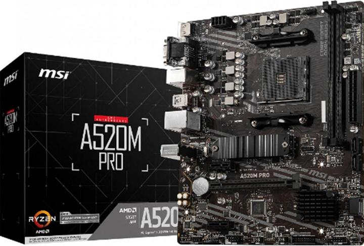 Image du produit MSI A520M-A Pro (AM4, AMD A520, mATX)