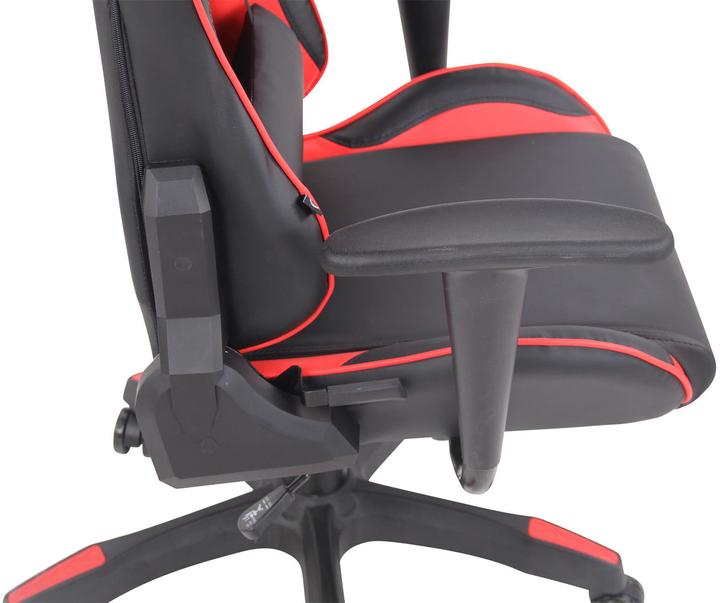 Produktbild Swisshandel24 Bürostuhl Sindel Kunstleder, schwarz/rot (48 - 58 cm)