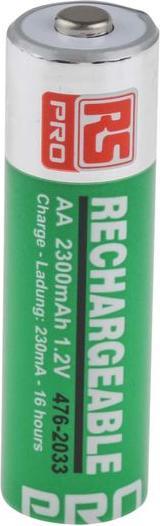 Produktbild Rs Pro Akku NiMH AA 1,2V 2300mAh (4 Stk., AA, 2300 mAh)