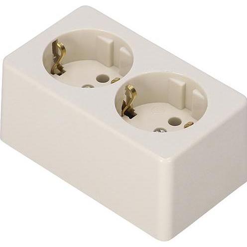 Martin-Kaiser, Steckdose, AP Steckdose 2-fach weiss 715/ws