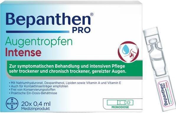 Bepanthen PRO Intense Augentropfen (8 ml, Bepanthen PRO Augentropfen Intense Monodosen)