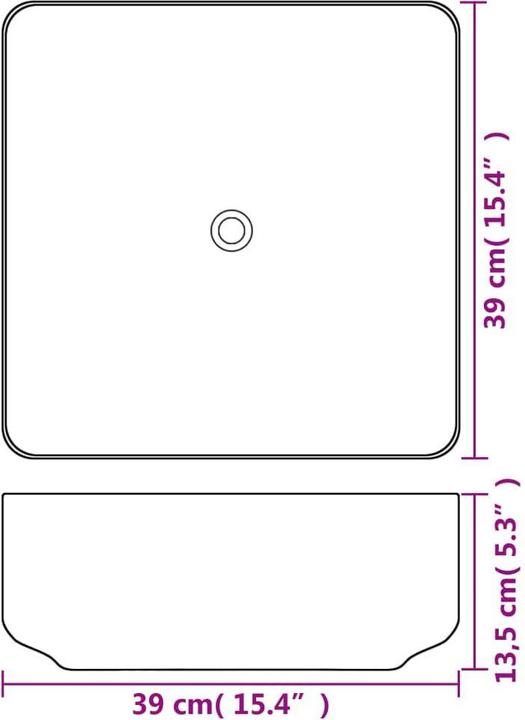 Immagine prodotto vidaXL Becken (380 mm, 380 mm)