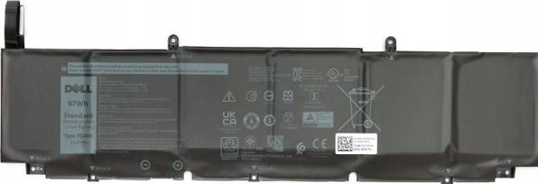 Actual product image Dell BTRY,PRI,97WHR,6C,LITH,SMP (6 cubicles)