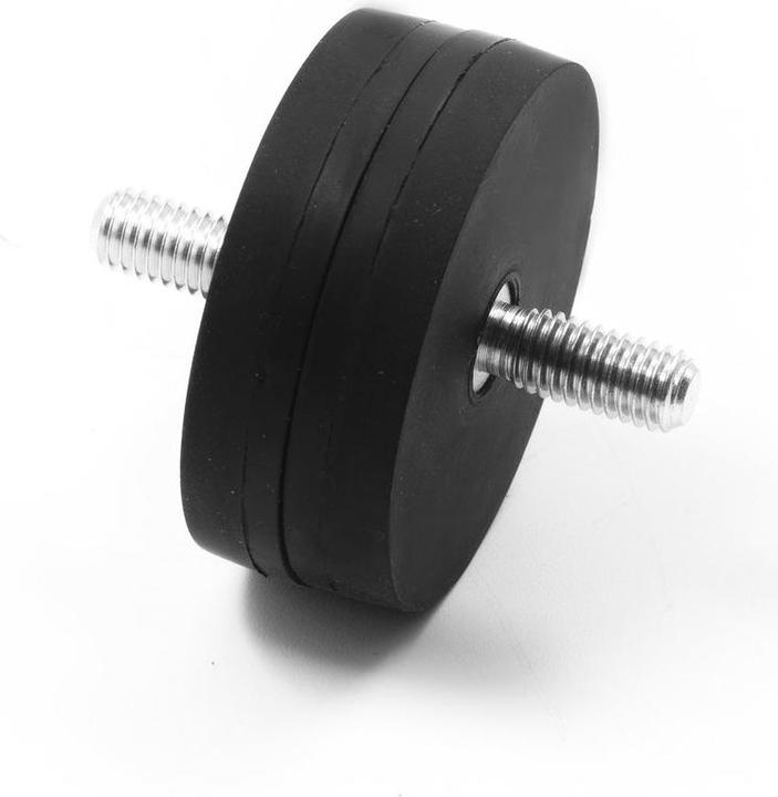 Actual product image Supermagnete Magnet system round rubber-coated with threaded stud (1x)