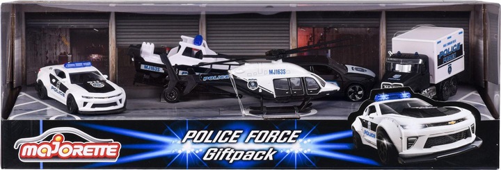 Actual product image Majorette Police Force 4 Pieces Giftpack