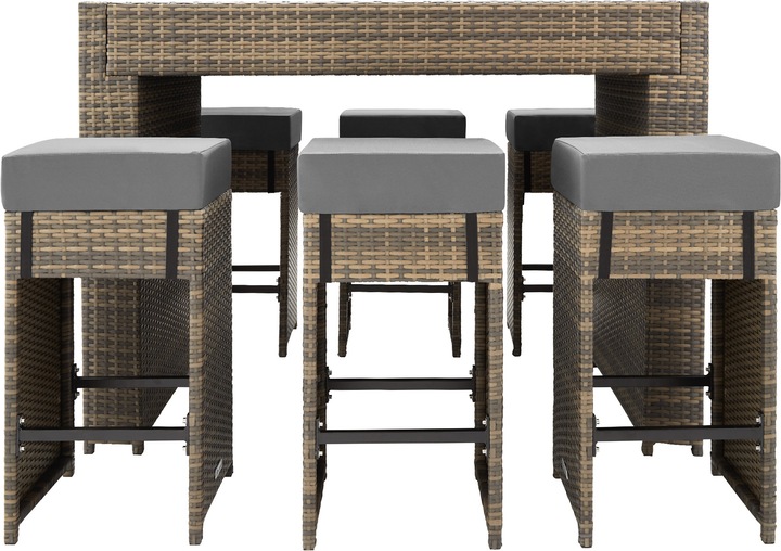 Immagine prodotto tectake set da bar in rattan Ibiza