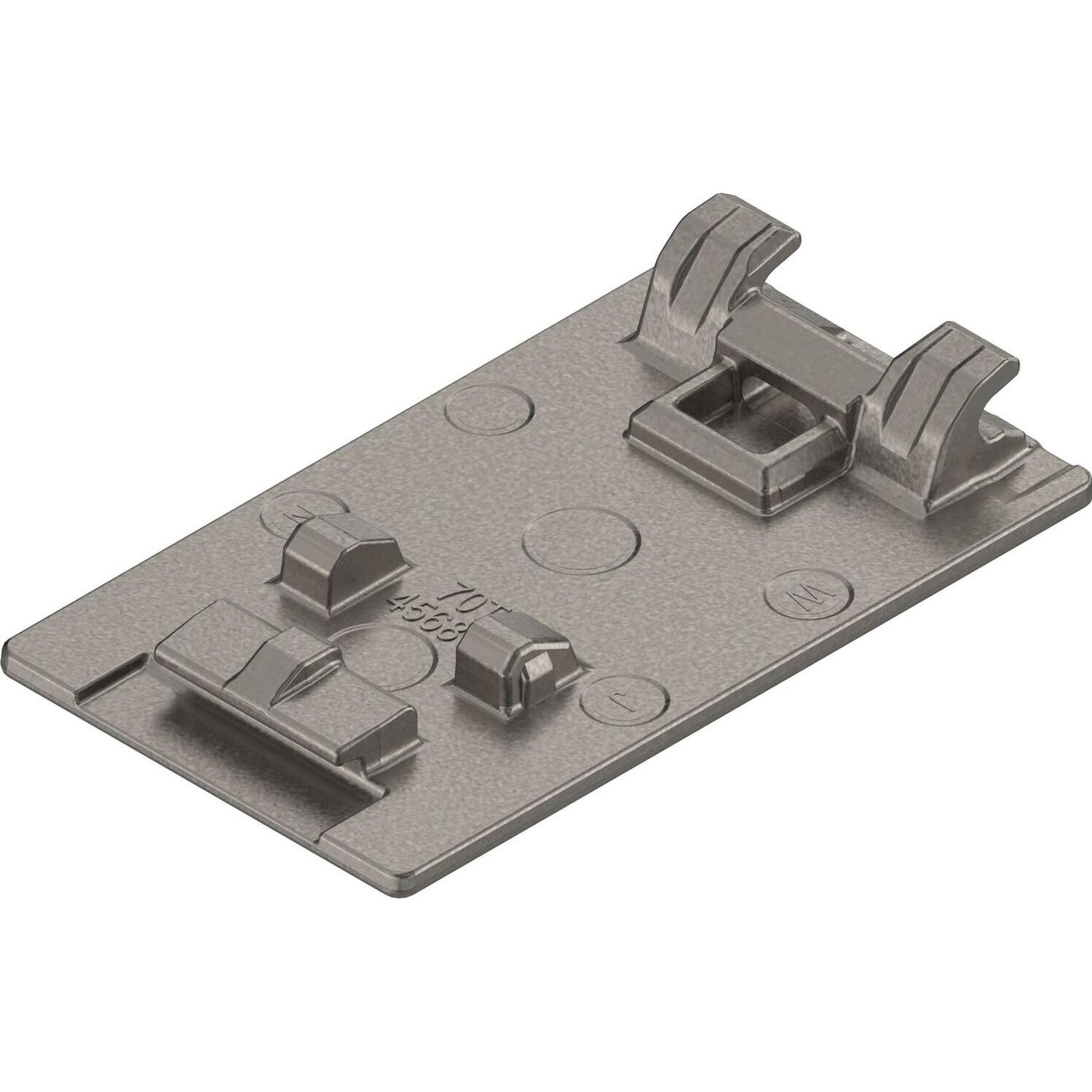 Blum, Allestimento mobili, 70T4568C Piastrina portafondello CRISTAL (1 pz.)