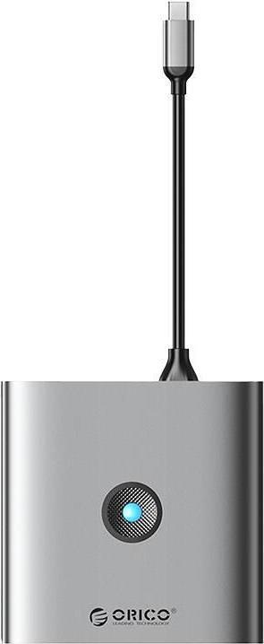 Produktbild Orico Adapter Hub 8w1, HDMI 4K + 3x USB-A 3.0, USB-C, 100W PD + SD/TF (USB-C, 8 Ports)