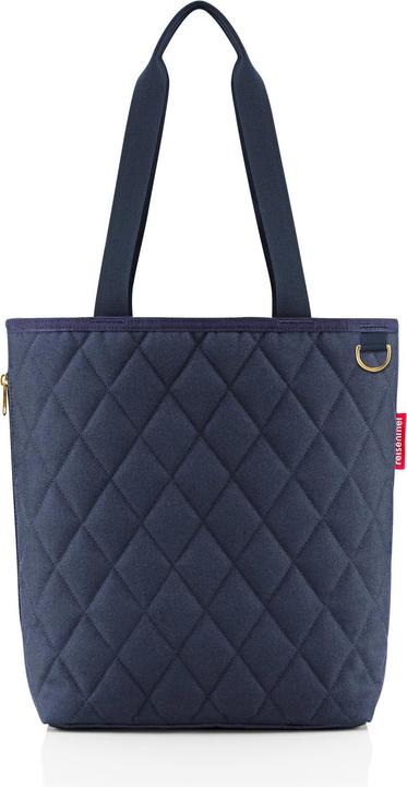 Produktbild reisenthel classic shopper M rhombus midnight gold – Geräumige Shopping Bag und edle Handtasche in e