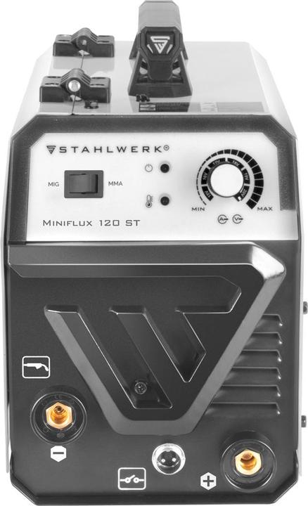 Actual product image Stahlwerk Mini FLUX 120 ST welding machine with ARC | MMA function, fully equipped