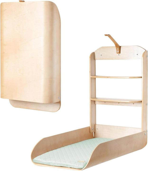 Roba Scaffale fasciatoio a muro con fasciatoio incluso