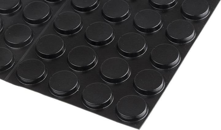 Productafbeelding RS PRO Zwart opplakken, 4,1mm H x 19,1mm Dia