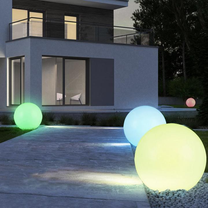 Produktbild Greenblue Garden LED Solar LED Free Lamp GB165 25x25x58 cm Balls, Color LED (IP44)