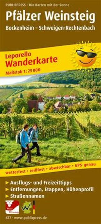 Produktbild Pfälzer Weinsteig 1 : 25 000. Wanderkarte 25000